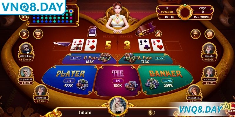 Ván đấu Baccarat diễn ra nhanh chóng, tạo nên quy luật hấp dẫn