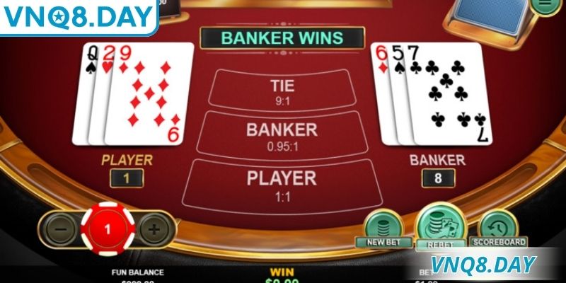 Các thế bài baccarat theo cửa Player ổn định
